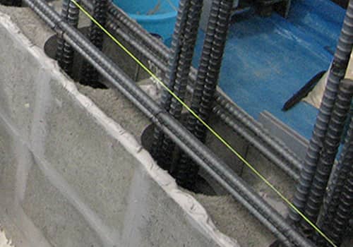 3Q-wall工法（耐震ブロック）による耐震補強の施工例